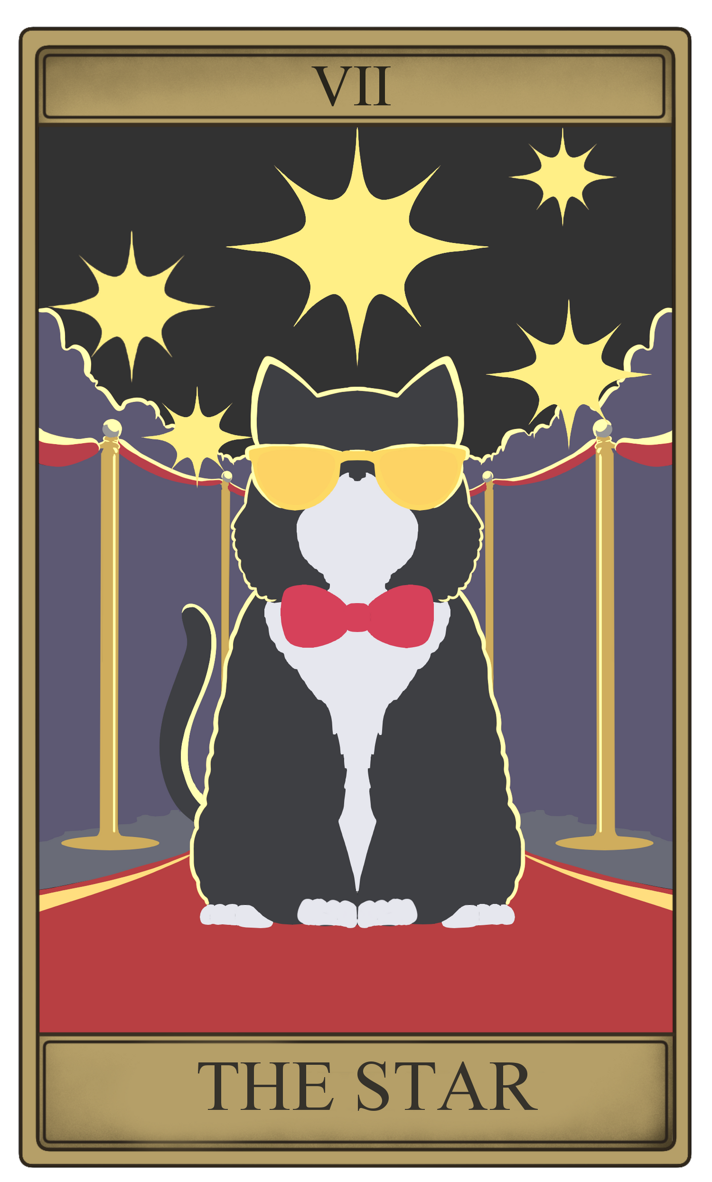 Tarot Card #7 The Star Vinyl Cut Sticker Matte Finish
