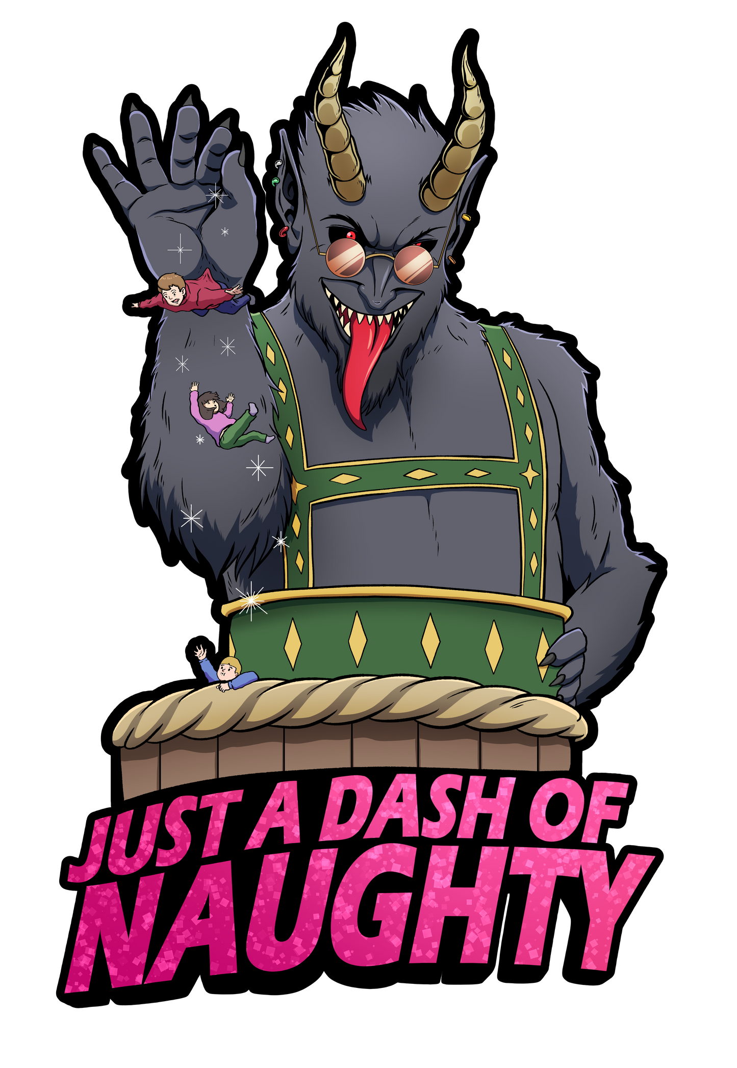Just a Dash of Naughty Vinyl Cut Sticker Matte Finish