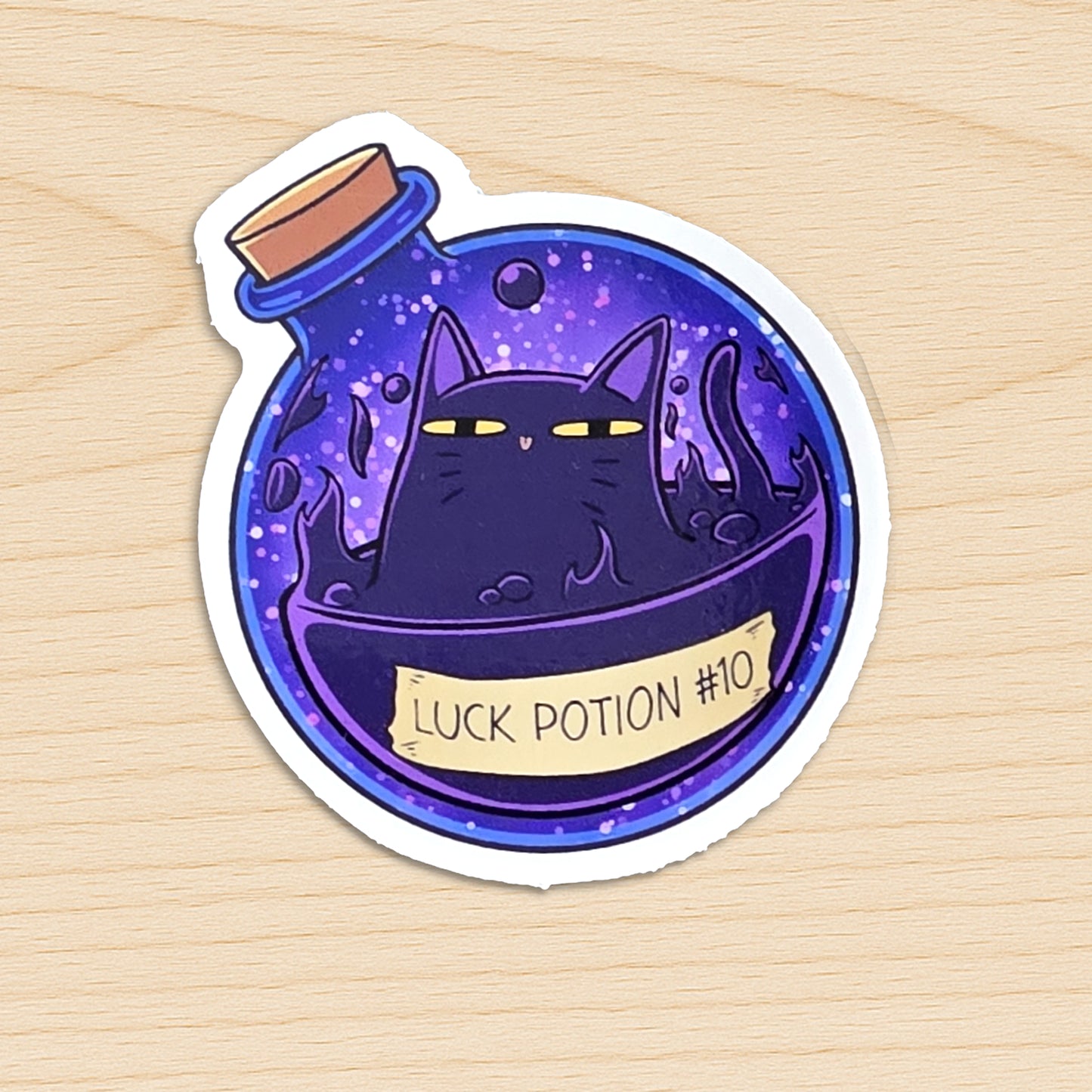 Lucky Potion #10 Vinyl Cut Glossy Sticker