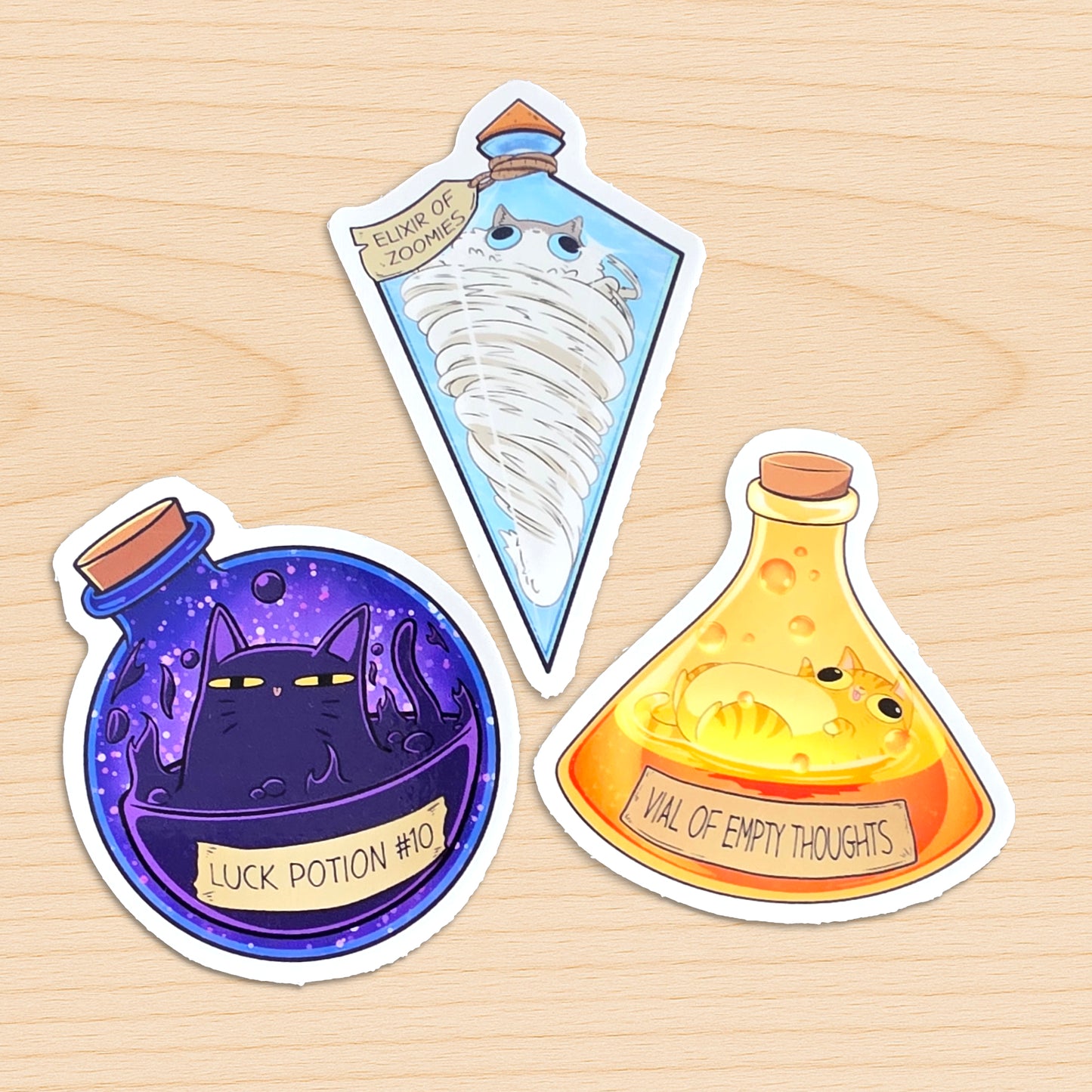 Mystical Cat potions Set 1