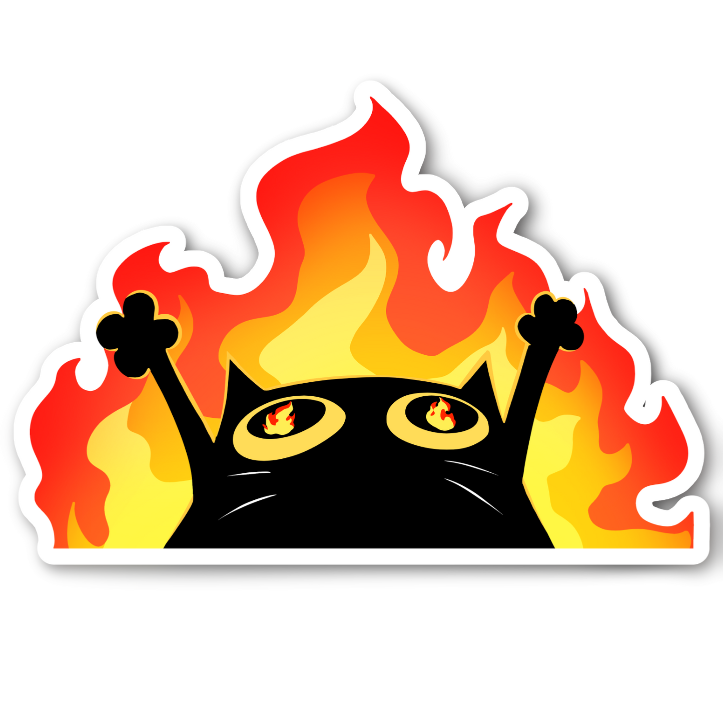 Chaos Matte Vinyl Cut Sticker